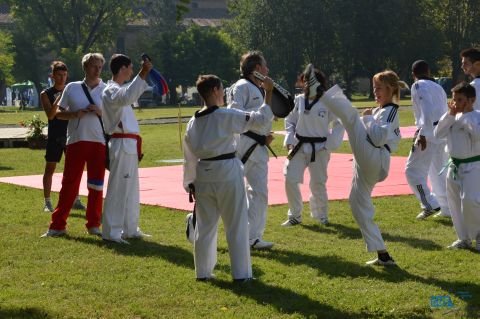 Manifestazione sportiva alla Cittadella